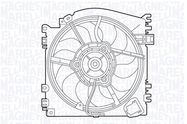 MAGNETI MARELLI Вентилятор, охлаждение двигателя 069422537010